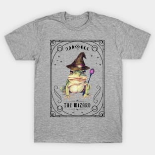 Frog Tarot Card The Magician Dark Academia T-Shirt